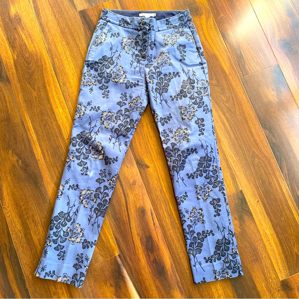 Boden Straight Trousers Floral Print